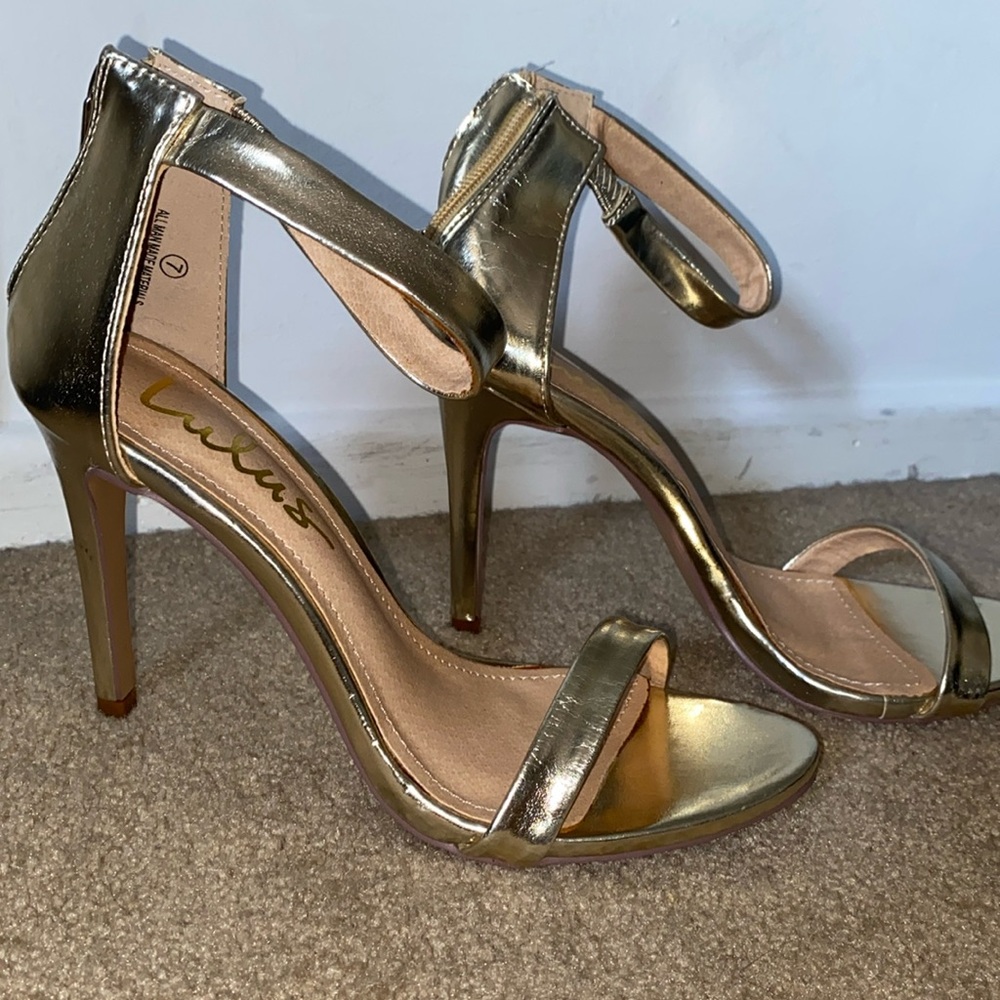 Lulus Gold Heels